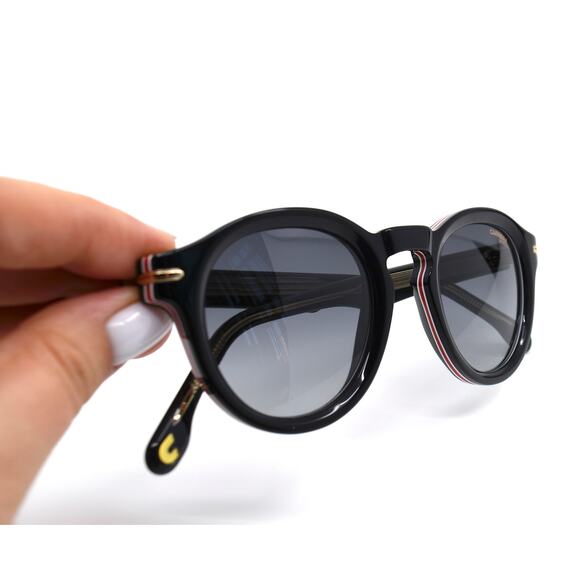 NEW CARRERA 306/S BLACK GREY GRADIENT ROUND AUTHENTIC SUNGLASSES - Picture 12 of 12